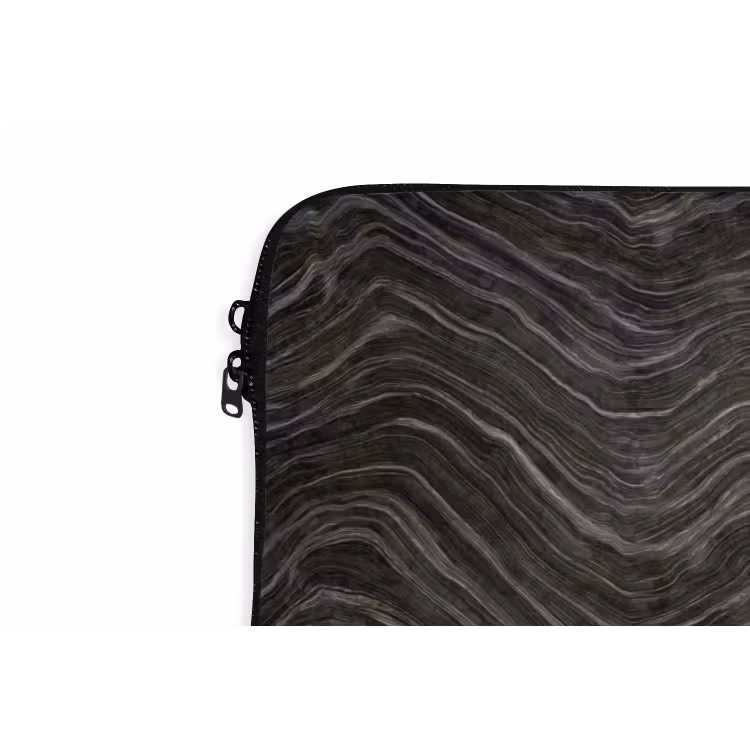 Patroon - Contrast - Antraciet laptophoes neopreen klein 279 -detail