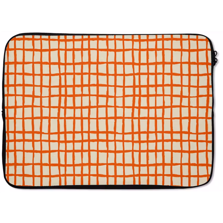Patroon - Lijnen - Oranje laptophoes neopreen klein 279 -zkaufland3dotto