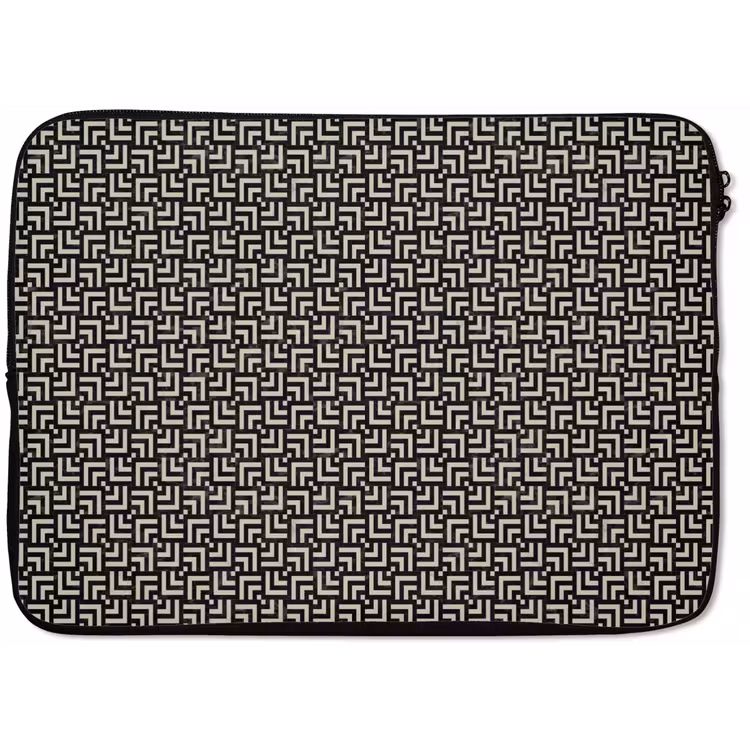 Patroon - Marmer - Zwart laptophoes neopreen klein 279 -zkaufland3dotto