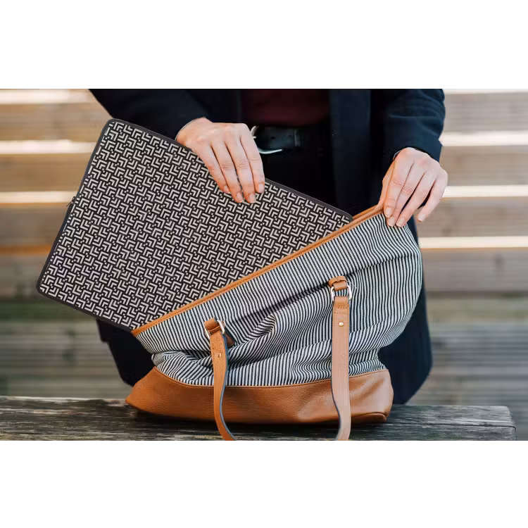 Patroon - Marmer - Zwart laptophoes neopreen klein 279 -tas