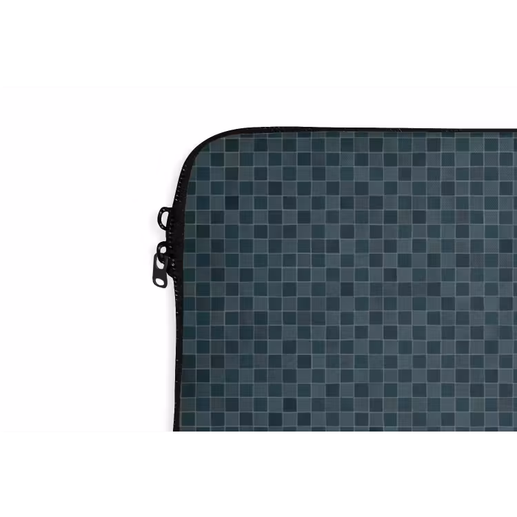 Patroon - Mozaïek - Groen laptophoes neopreen klein 279 -detail