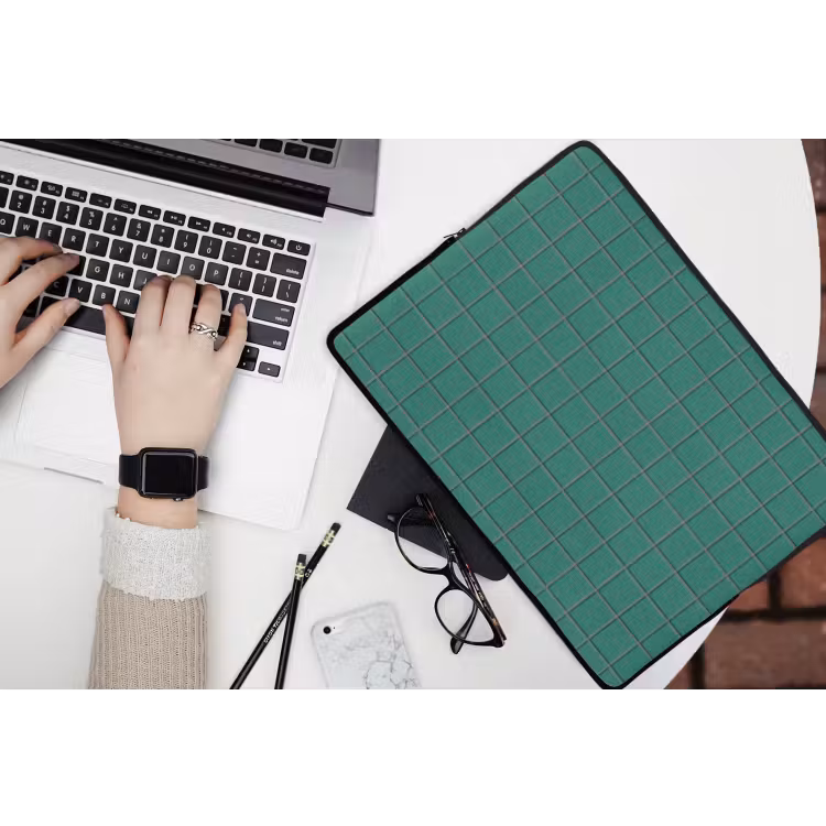 Patroon - Patroon - Smaragd laptophoes neopreen klein 279 -bureau