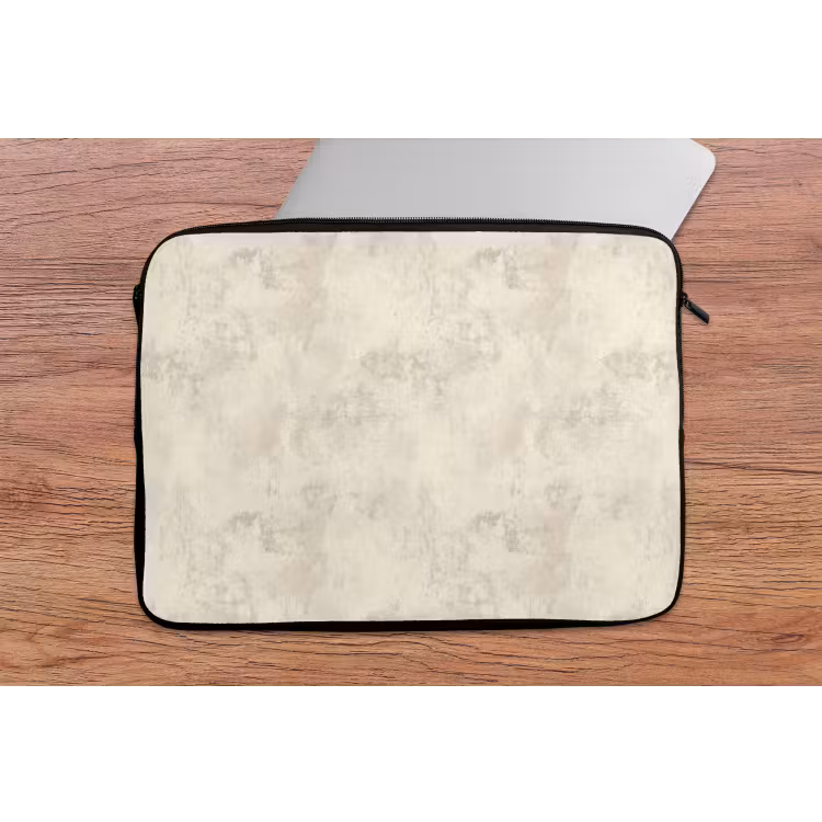 Patroon - Organisch - Beige laptophoes neopreen klein 279 -tafel