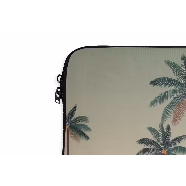 Nachtlandschap - Kamelen - Sterren - zandduinden laptophoes neopreen klein -detail