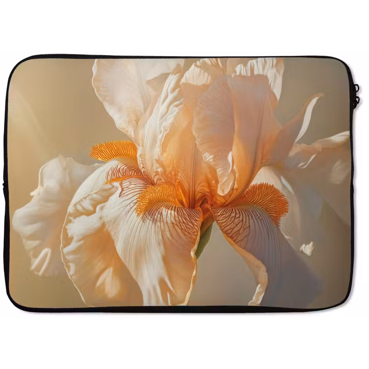 Close up - Oranje - Iris laptophoes neopreen klein -zkaufland3dotto