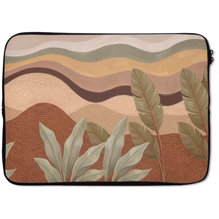 Natuur - Bladeren - Landschap - Abstract - Aardetinten laptophoes neopreen klein -zkaufland3dotto
