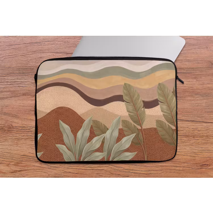Natuur - Bladeren - Landschap - Abstract - Aardetinten laptophoes neopreen klein -tafel