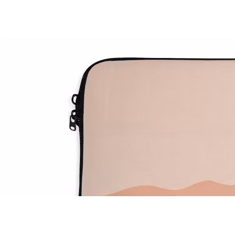 Natuur - Heuvels - Abstract - Modern - Oranje laptophoes neopreen klein -detail