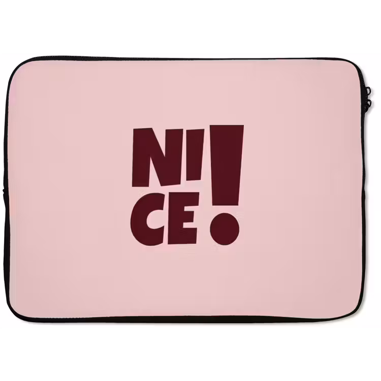 Nice - Uitroepteken - Roze laptophoes neopreen klein -zkaufland3dotto