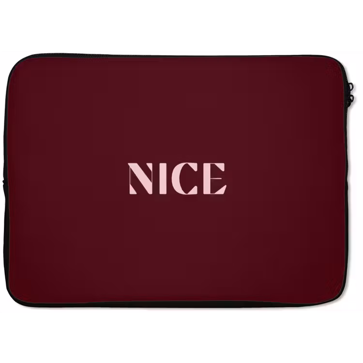 Nice - Bordeaux - Roze laptophoes neopreen klein -zkaufland3dotto