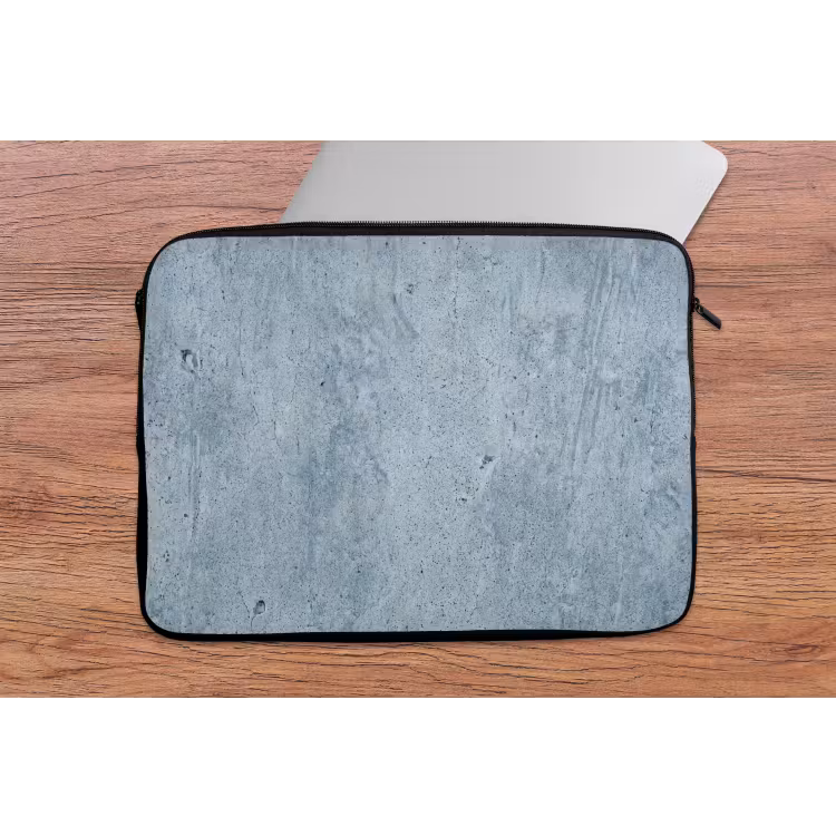 Oppervlak - Ruw - Abstract - Modern - Grijs laptophoes neopreen klein -tafel