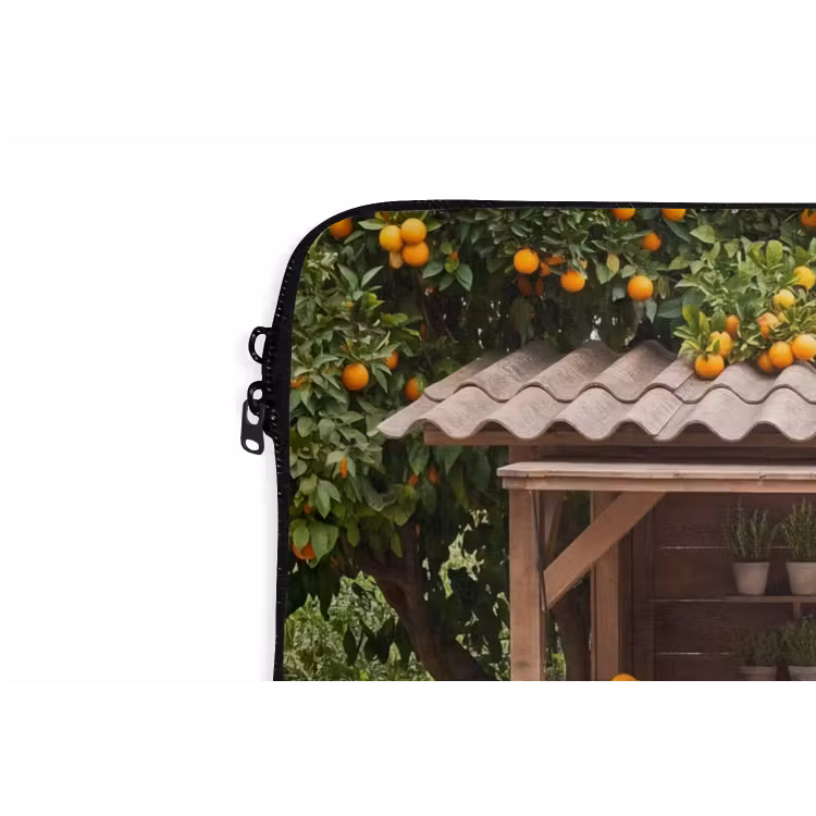 Laptop hülle - Obst – Markt – Ländlich - Fruit - Markt - Landelijk laptophoes neopreen klein