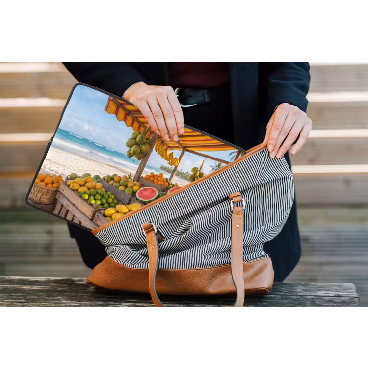 Laptop hülle - Obst – Strand – Tropisch - Fruit - Strand - Tropisch laptophoes neopreen klein