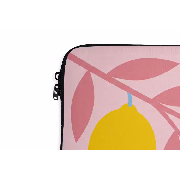 Fruit - Tak - Natuur - Abstract - Roze laptophoes neopreen klein -detail