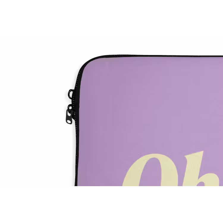 Oh darling - Hart - Paars laptophoes neopreen klein -detail