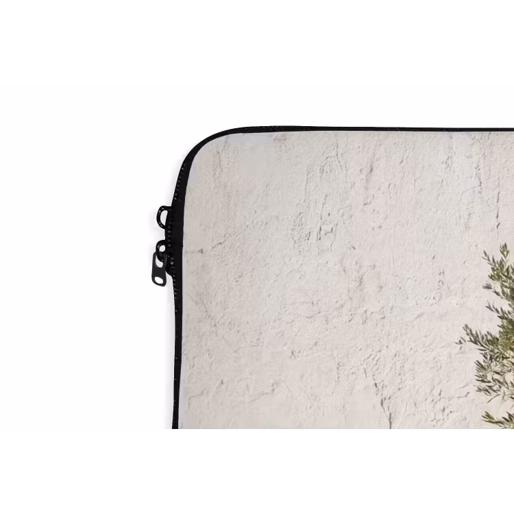 Laptop hülle - Olivenbaum – Wand – weiß - Olijfboom - muur - wit laptophoes neopreen klein