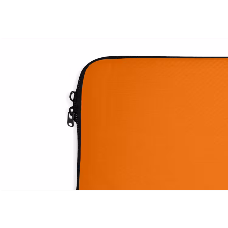 Oranje - Blauw - Go get that dream laptophoes neopreen klein -detail