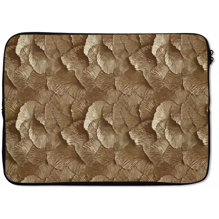 Organisch - Patroon - Bladeren - Goud laptophoes neopreen klein 279 -zkaufland3dotto