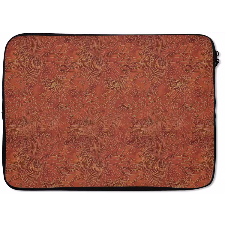 Oosters - Bloemen - Terracotta laptophoes neopreen klein 279 -zkaufland3dotto