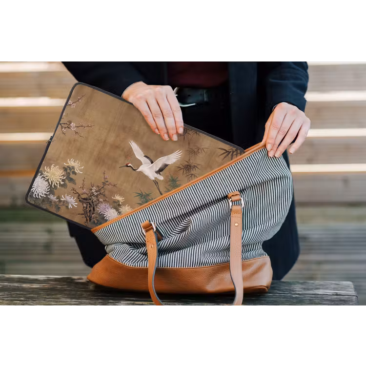 Oosters - Elegant - Kleurrijk laptophoes neopreen klein -tas