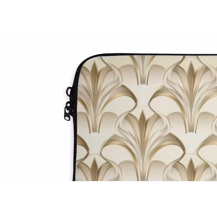Ornament - Barok - Goud laptophoes neopreen klein 279 -detail