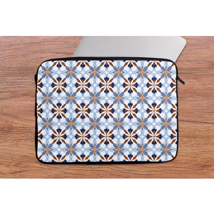 Ornament - Tegel - Kleurrijk laptophoes neopreen klein 279 -tafel
