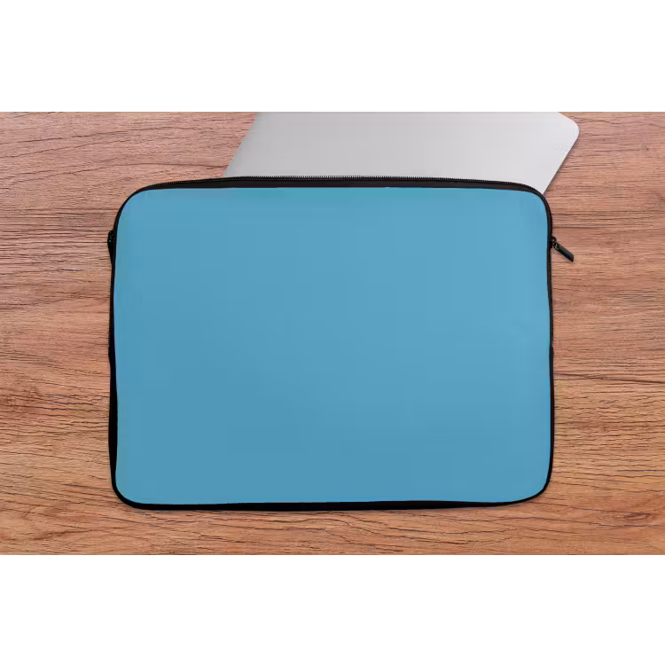 Ocean - Teal - Blauw laptophoes neopreen klein 279 -tafel