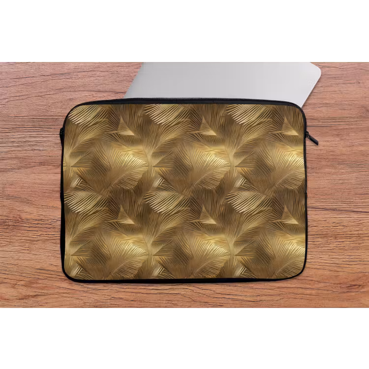 Palm - Waaier - Goud laptophoes neopreen klein 279 -tafel