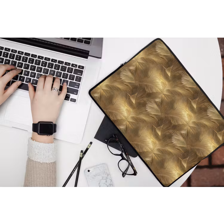 Palm - Waaier - Goud laptophoes neopreen klein 279 -bureau