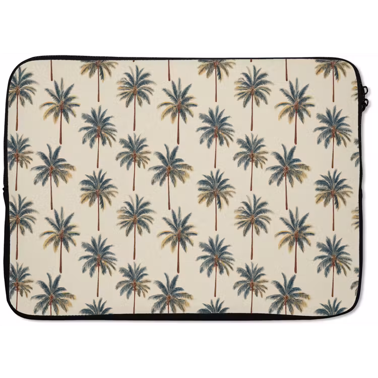 Palmbomen - Tropisch - Groen laptophoes neopreen klein 279 -zkaufland3dotto