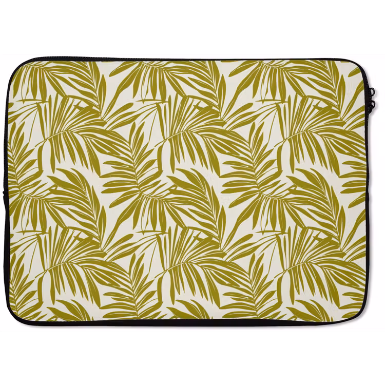 Palmblad - Patroon - Groen laptophoes neopreen klein 279 -zkaufland3dotto