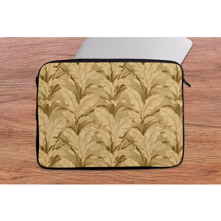 Palmbladeren - Klassiek - Groen laptophoes neopreen klein 279 -tafel