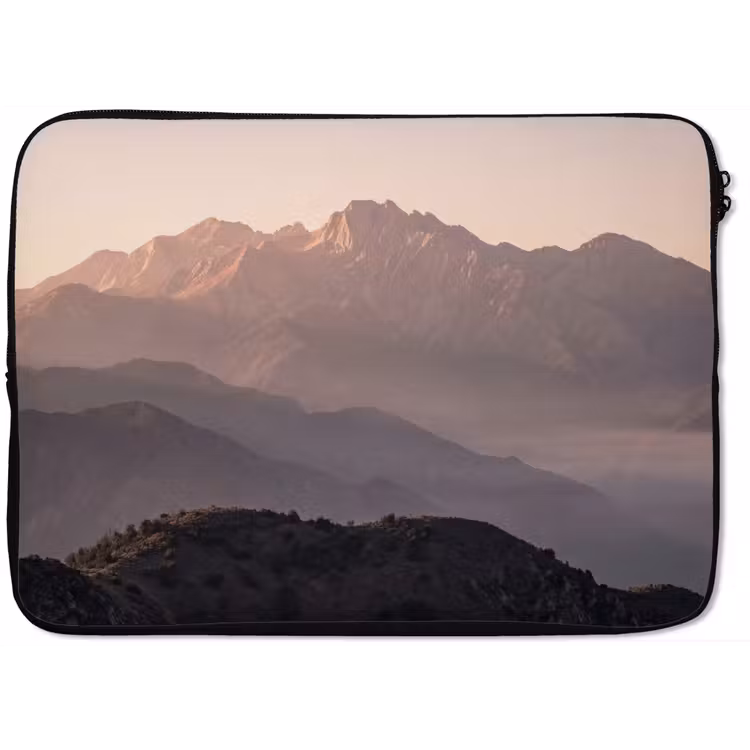 Panorama - Landschap - Bergen laptophoes neopreen klein -zkaufland3dotto