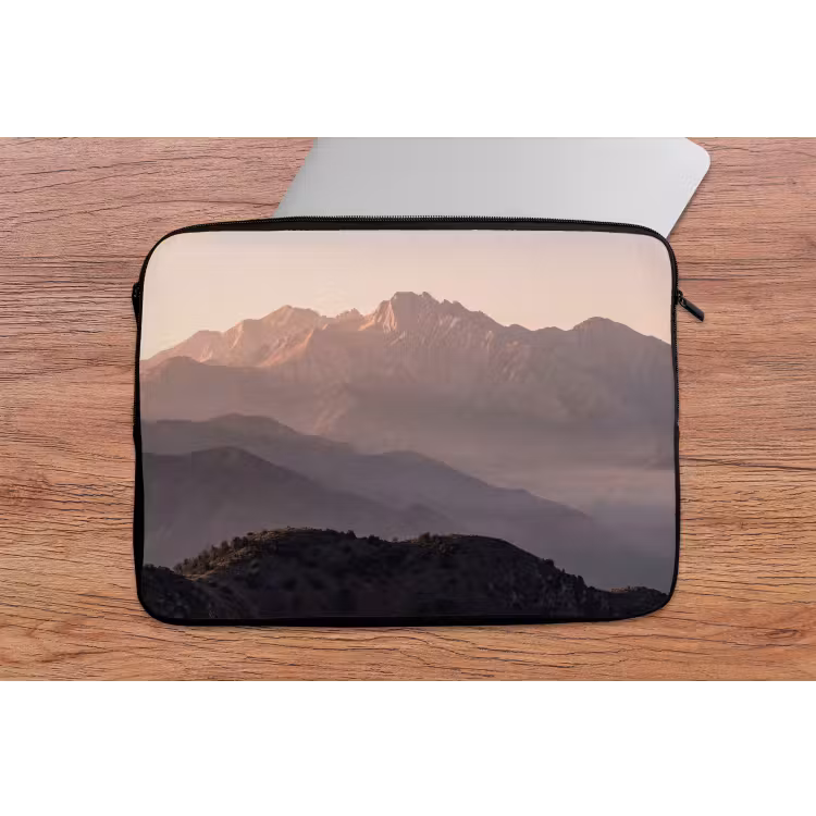 Panorama - Landschap - Bergen laptophoes neopreen klein -tafel