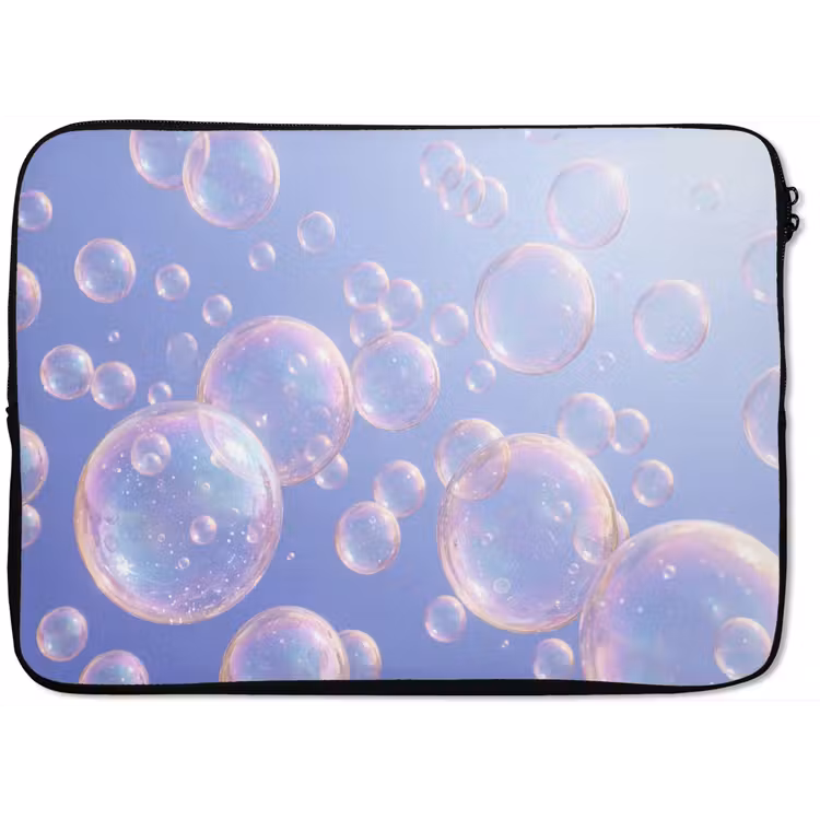 Pastel - Bubbels - Dromerig laptophoes neopreen klein -zkaufland3dotto