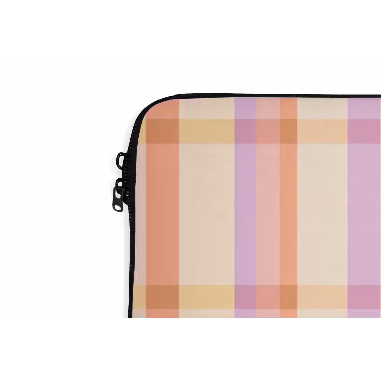 Pastel - uitpatroon - Geometrisch laptophoes neopreen klein 279 -detail