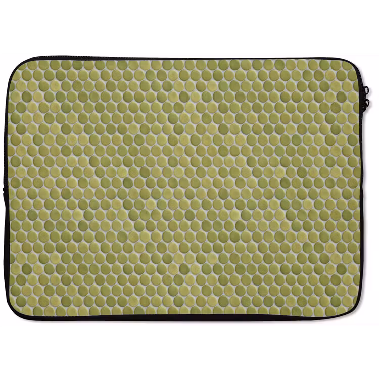 Penny - Mozaïek - Olijfgroen laptophoes neopreen klein 279 -zkaufland3dotto
