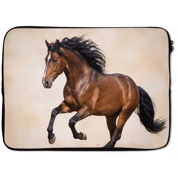 Paard - Galop - Energie laptophoes neopreen klein -zkaufland3dotto