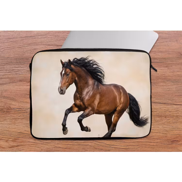 Paard - Galop - Energie laptophoes neopreen klein -tafel