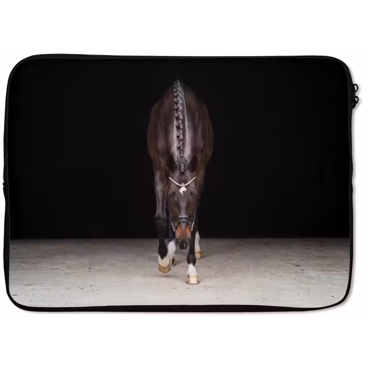 Paard - Modern - Portret laptophoes neopreen klein -zkaufland3dotto