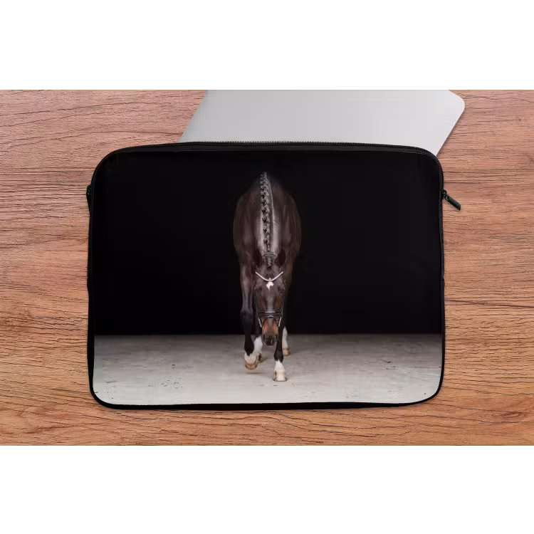 Paard - Modern - Portret laptophoes neopreen klein -tafel