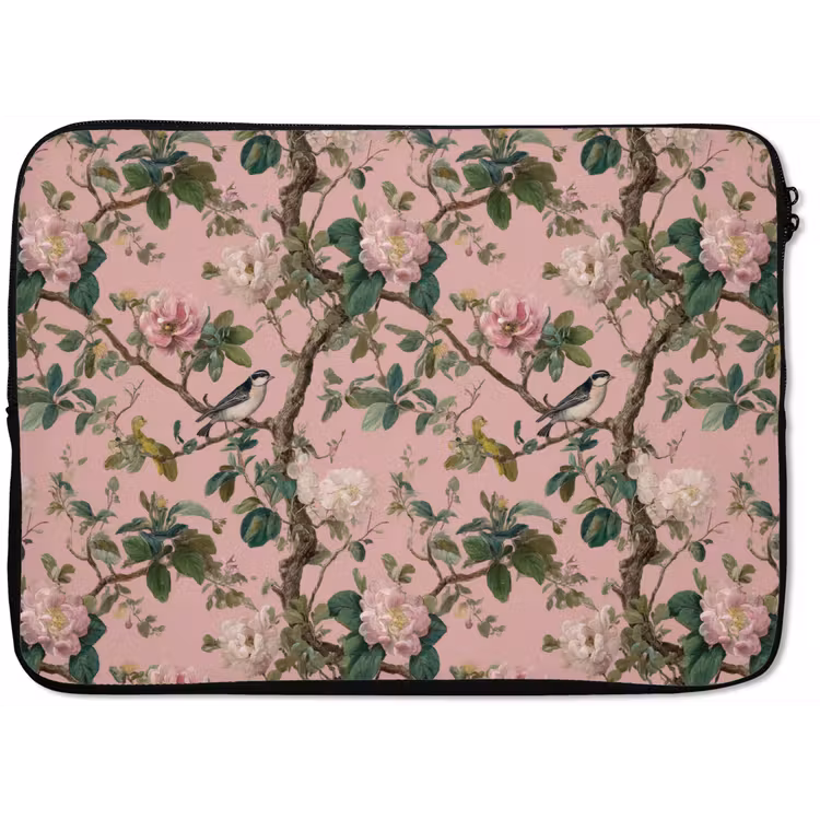 Pioenrozen - Botanisch - Vogel laptophoes neopreen klein 279 -zkaufland3dotto