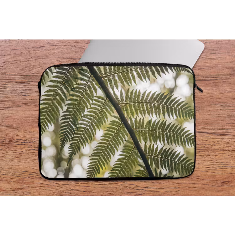 Plant - Blad - Natuur - Groen - Detail laptophoes neopreen klein -tafel