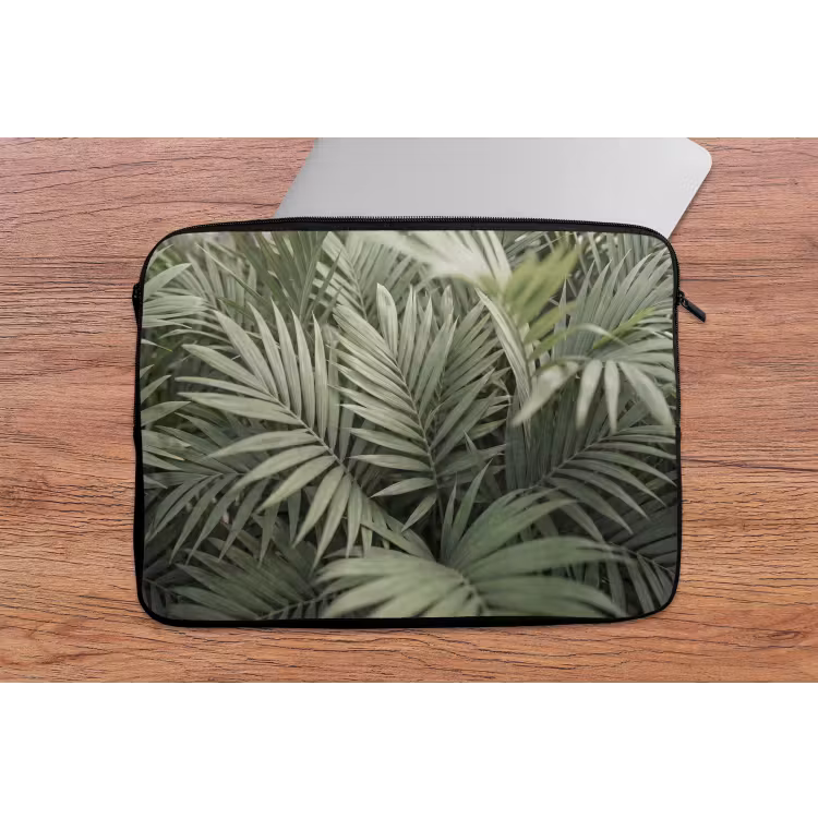 Plant - Palmbladeren - Natuur - Groen laptophoes neopreen klein -tafel