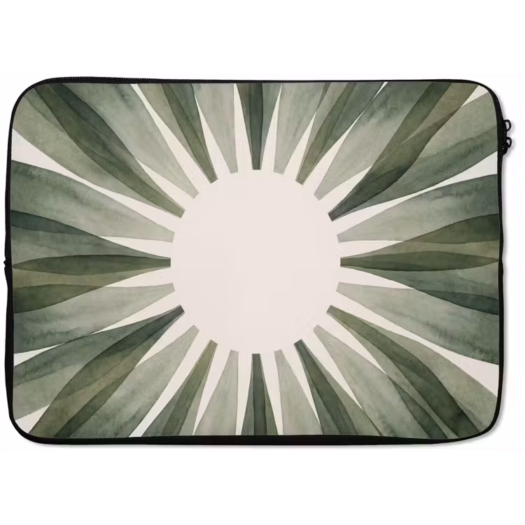 Planten - Abstract - Waterverf - Groen - Natuur laptophoes neopreen klein -zkaufland3dotto