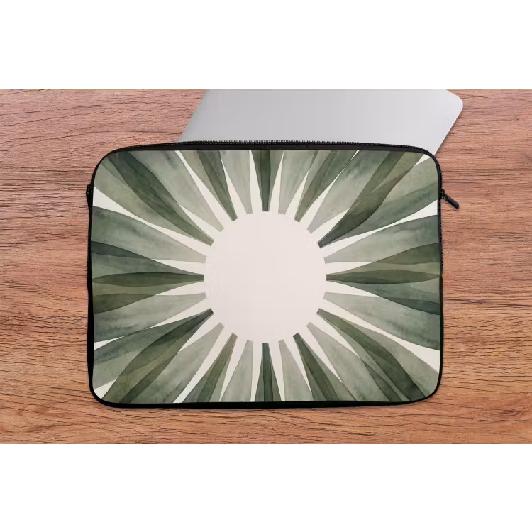 Planten - Abstract - Waterverf - Groen - Natuur laptophoes neopreen klein -tafel