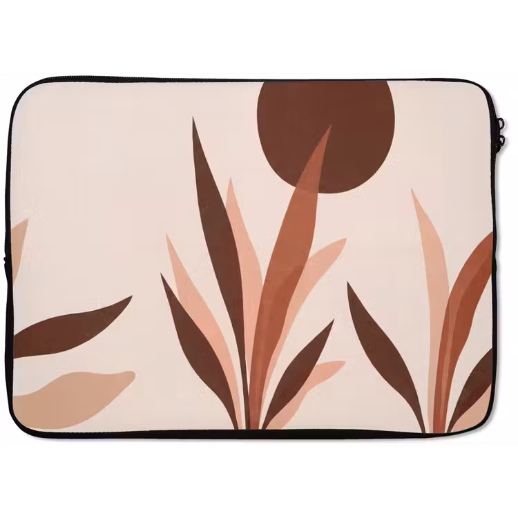 Planten - Abstract - Natuur - Bruin laptophoes neopreen klein -zkaufland3dotto