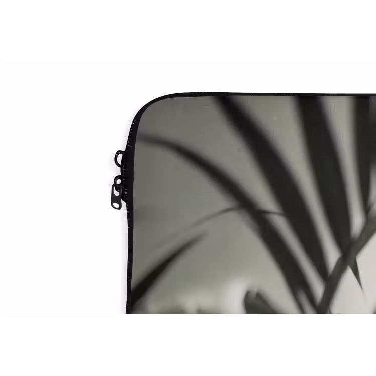 Planten - Bladeren - Natuur - Minimalistisch - Groen laptophoes neopreen klein -detail
