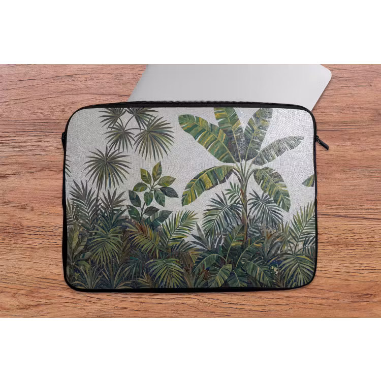 Planten - Tropisch - Mozaïek - Groen - Natuur laptophoes neopreen klein -tafel