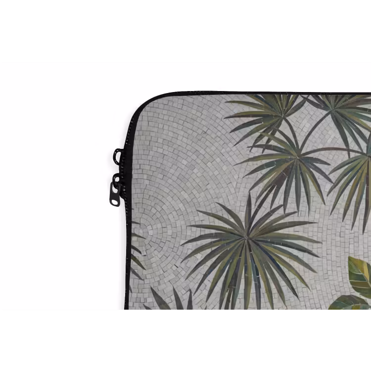 Planten - Tropisch - Mozaïek - Groen - Natuur laptophoes neopreen klein -detail